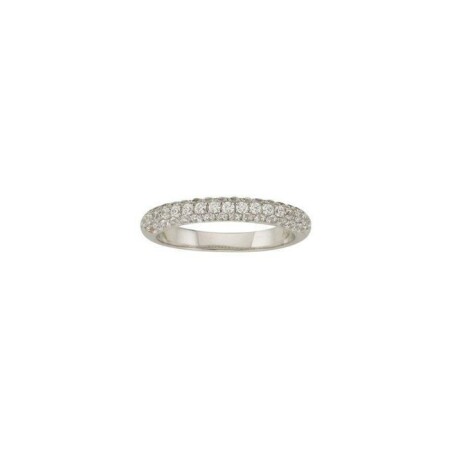 Bague en or blanc et diamants