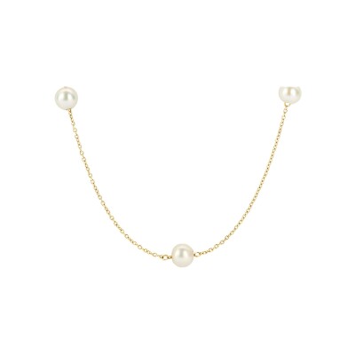 Collier Blush en or jaune et perles