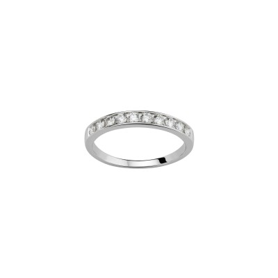 Alliance en or blanc et diamants de 0.45ct