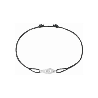 Bracelet sur cordon Menottes dinh van R6.5 en or blanc