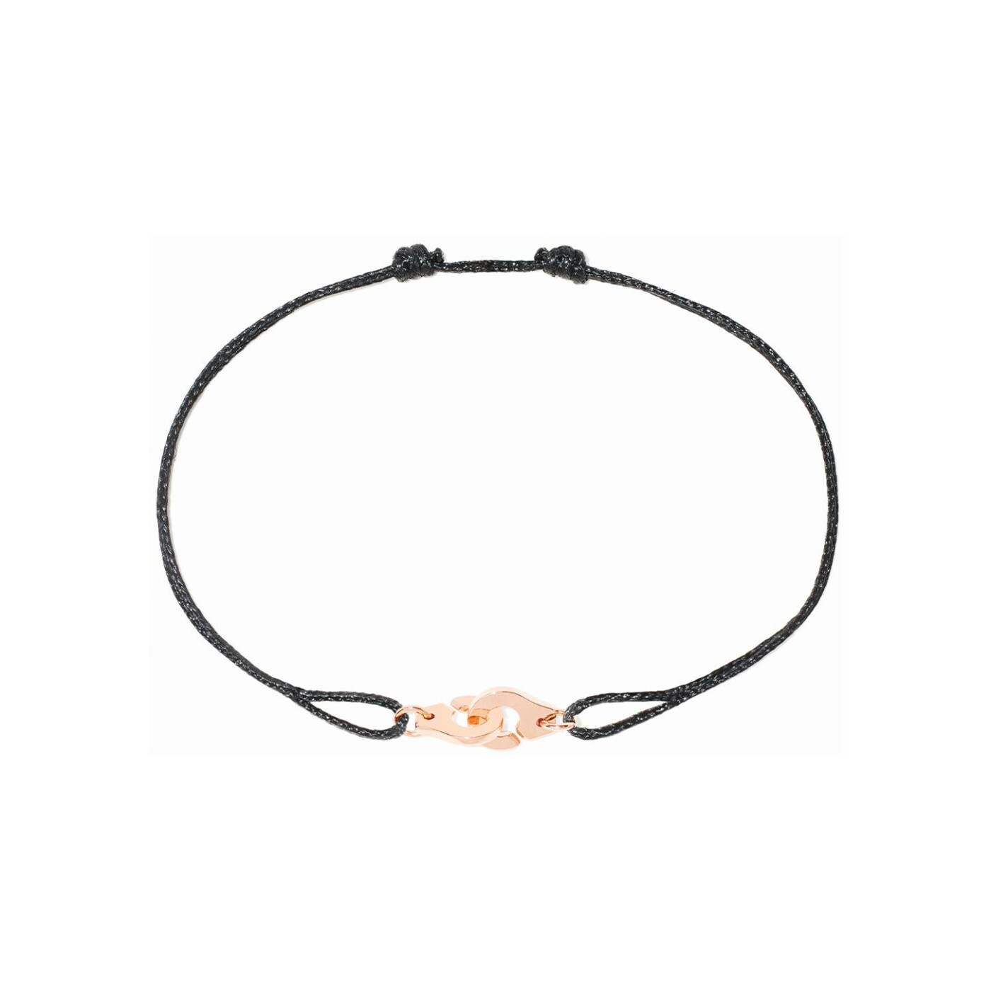 Bracelet sur cordon Menottes dinh van R6.5 en or rose