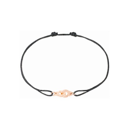 Bracelet sur cordon Menottes dinh van R6.5 en or rose