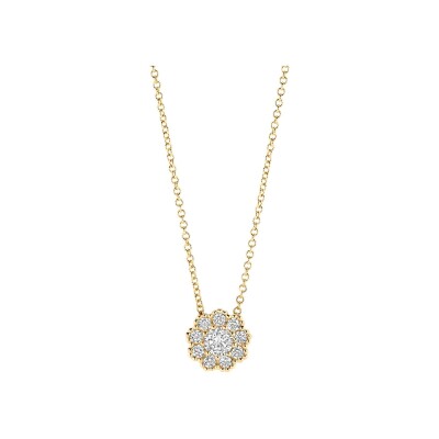 Collier Blush en or jaune et zircon