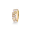 Bague Bronx en or jaune et diamants