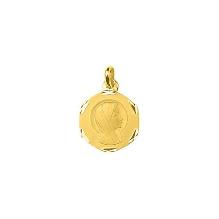 Médaille Vierge en or jaune