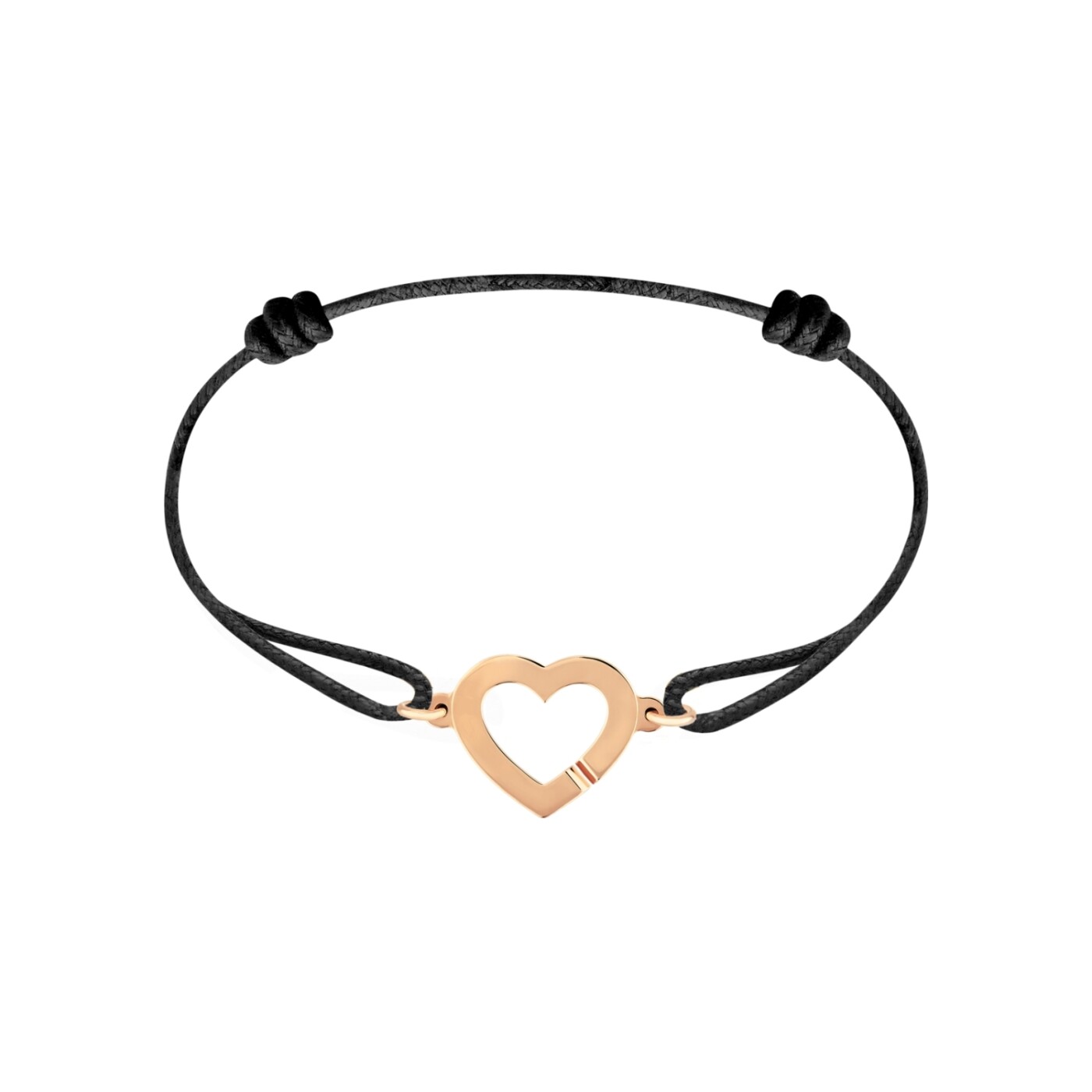 Bracelet sur cordon dinh van Coeur R12 en or rose