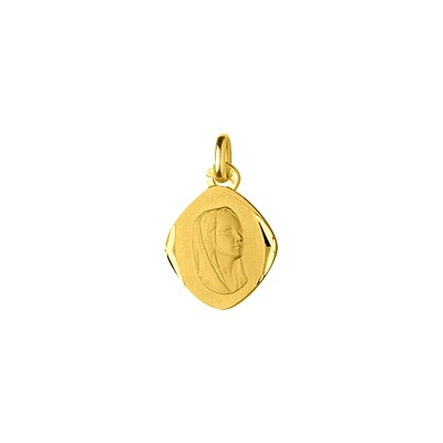 Médaille Vierge en or jaune