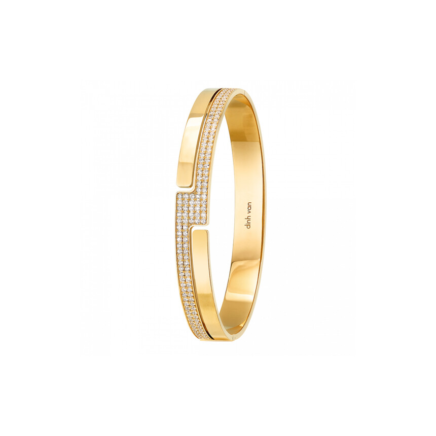 Dinh van Seventies Small in yellow gold and diamonds