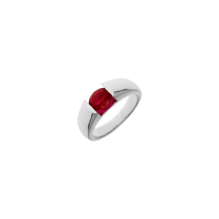 Bague Veron Roques Emma en or blanc et Rubis