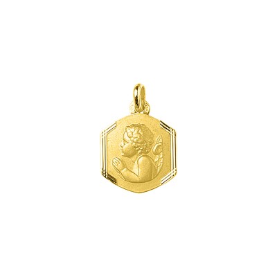 Médaille ange en or jaune