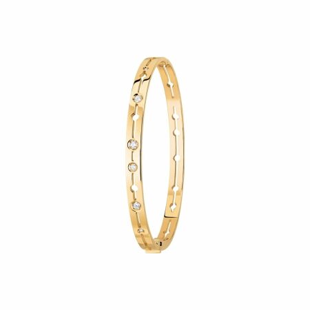 Pulse dinh van bracelet, yellow gold, diamonds