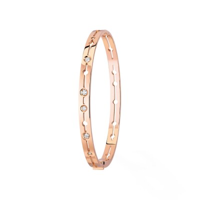 Bracelet Pulse dinh van en or rose et diamants