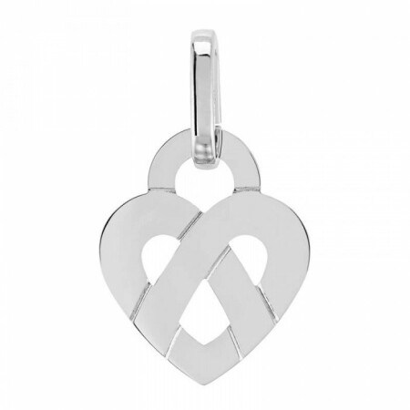 Collier Poiray Coeur Entrelacé petit modèle en or blanc