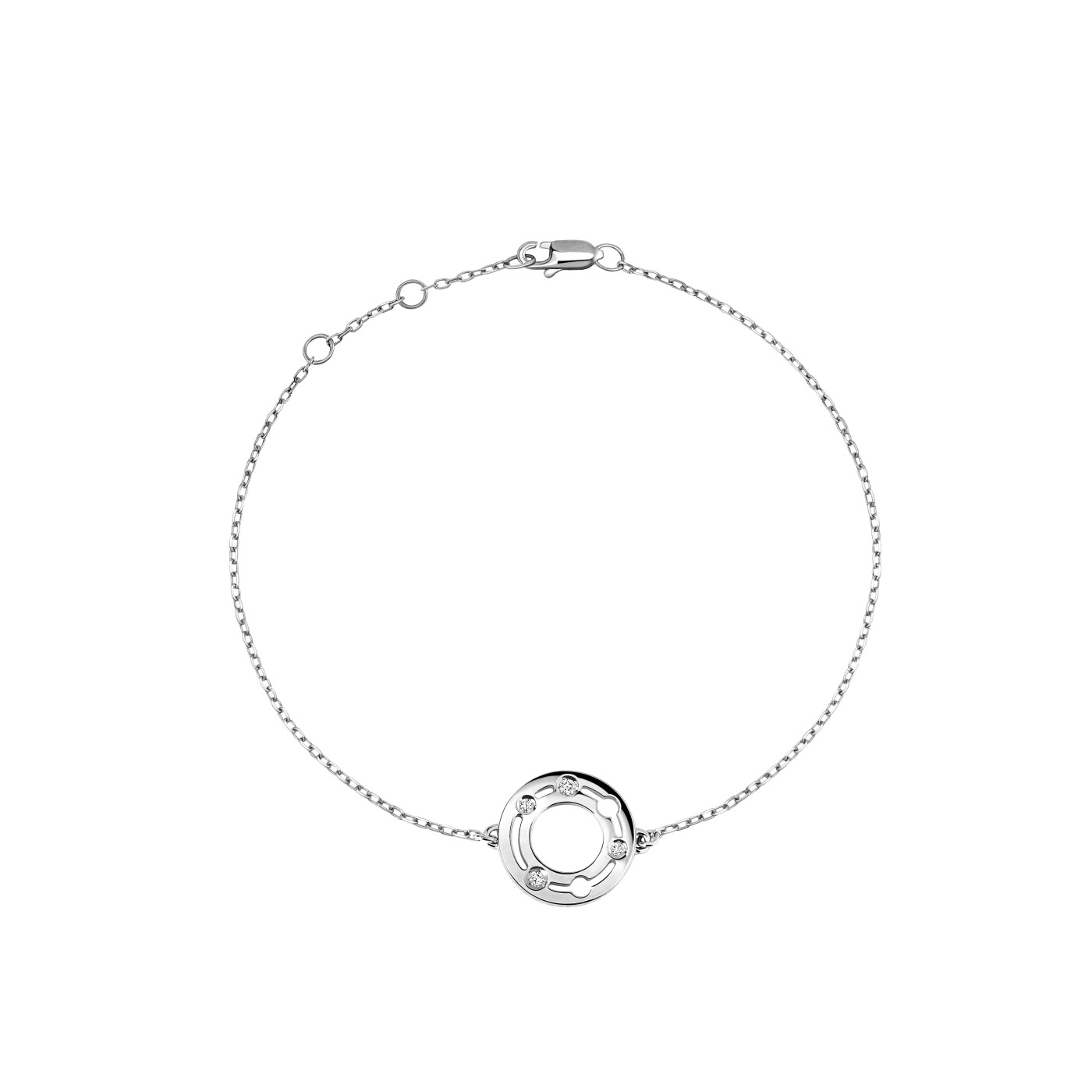 Bracelet Pulse dinh van en or blanc et diamants