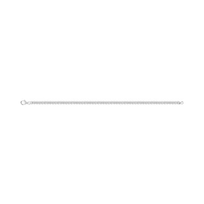 Bracelet en argent rhodié, taille 18cm