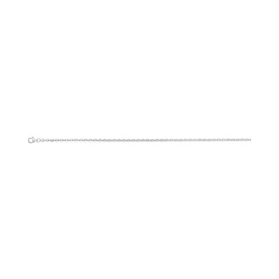 Chaîne maille forçat en argent rhodié