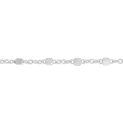 Collier en argent rhodié