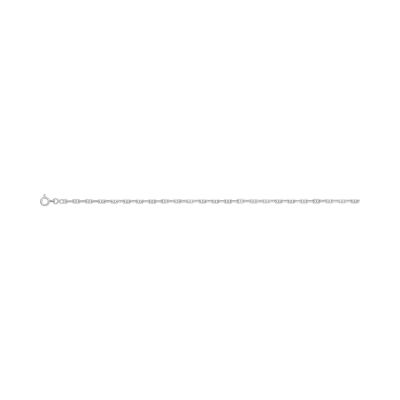 Chaîne maille forçat marine en argent rhodié