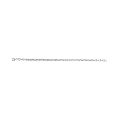 Bracelet en argent rhodié