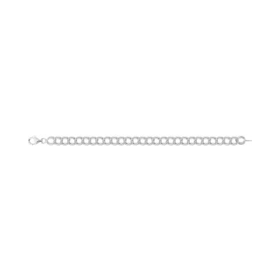 Bracelet en argent rhodié