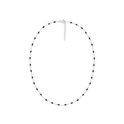 Collier en argent rhodié
