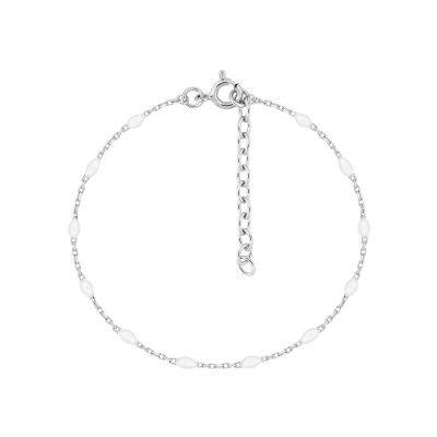Bracelet en argent rhodié