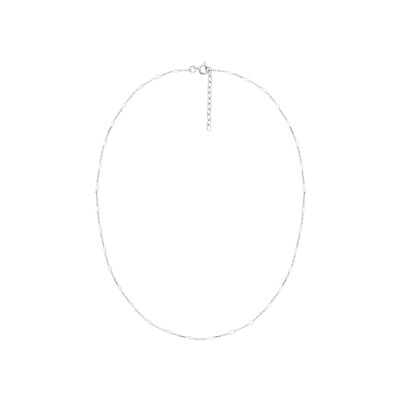 Collier en argent rhodié