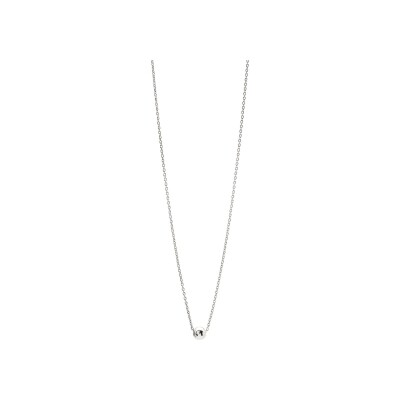Collier en argent rhodié