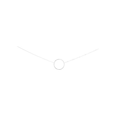 Collier en argent rhodié