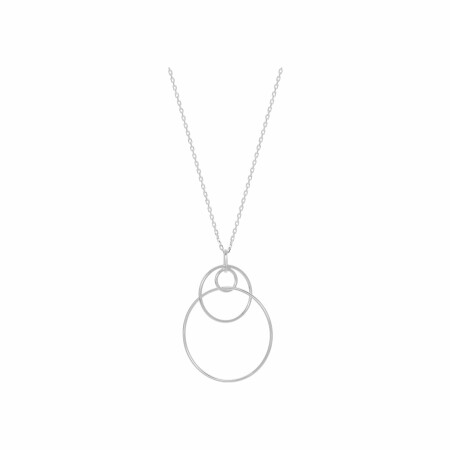 Collier en argent rhodié