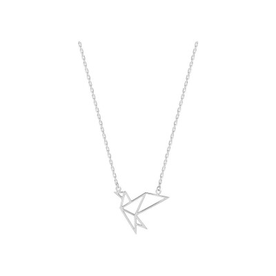 Collier en argent rhodié