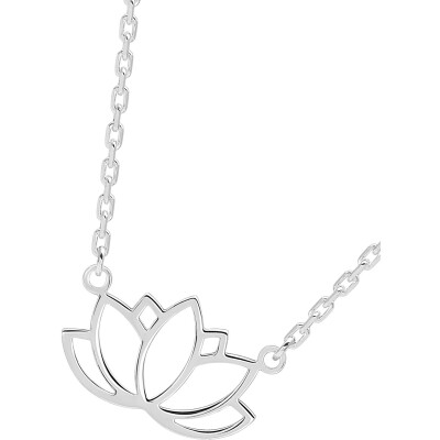 Collier en argent rhodié