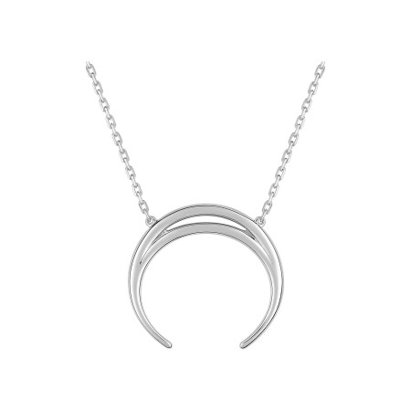 Collier en argent rhodié