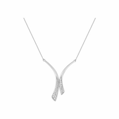 Collier en argent et oxydes de zirconium