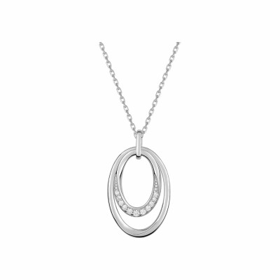 Collier en argent et oxydes de zirconium