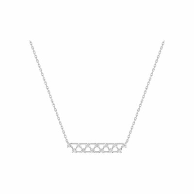 Collier en argent et oxydes de zirconium