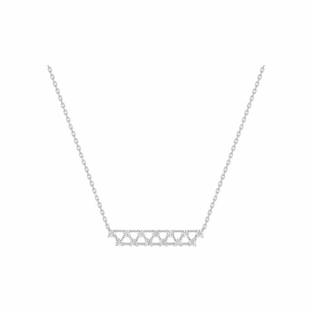 Collier en argent et oxydes de zirconium