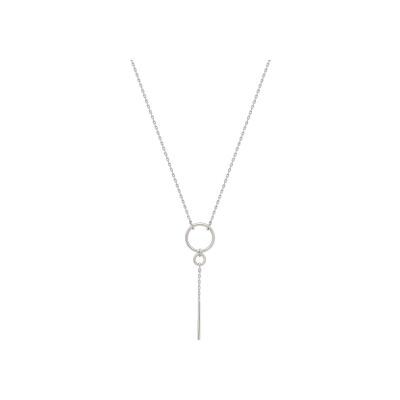 Collier en argent rhodié