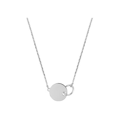 Collier en argent rhodié