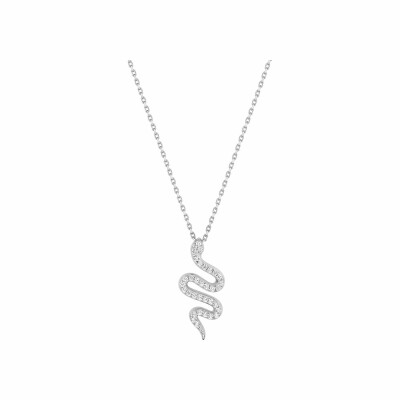 Collier en argent 925 et oxydes de zirconium