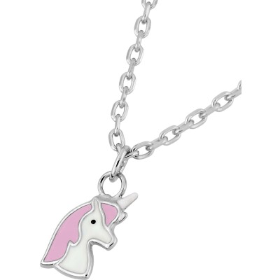 Collier en argent rhodié