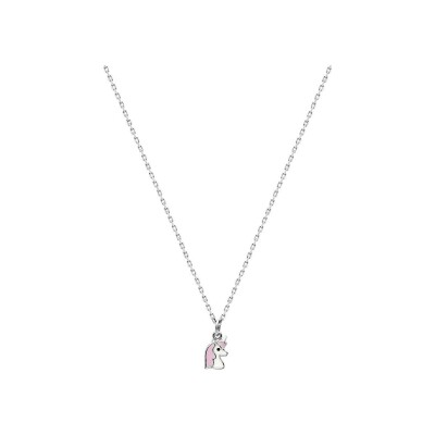 Collier en argent rhodié