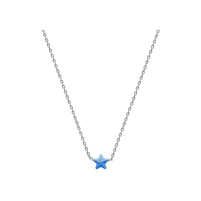 Collier en argent rhodié