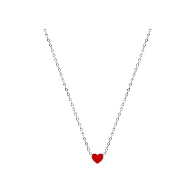 Collier en argent rhodié