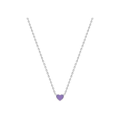 Collier en argent rhodié