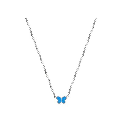 Collier en argent rhodié