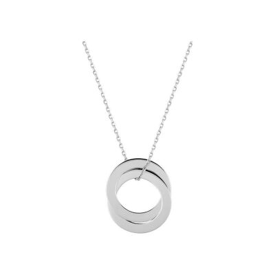 Collier à graver en argent rhodié