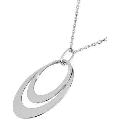 Collier à graver en argent rhodié