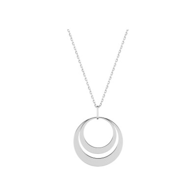 Collier à graver en argent rhodié