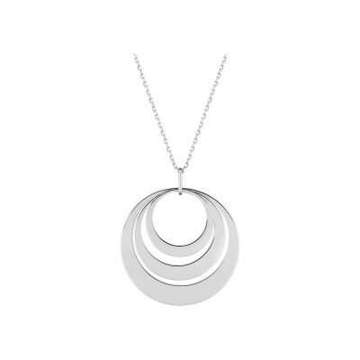 Collier à graver en argent rhodié